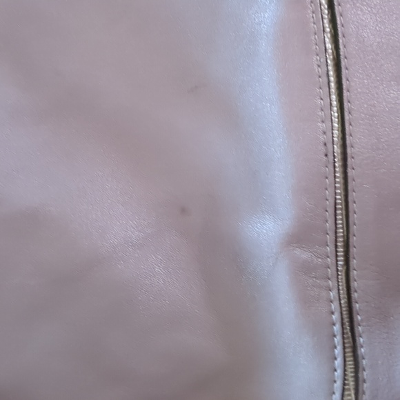 COACH* Kristen lavender tri textured leather bag w/silvertone hardware zip close - Picture 15 of 16